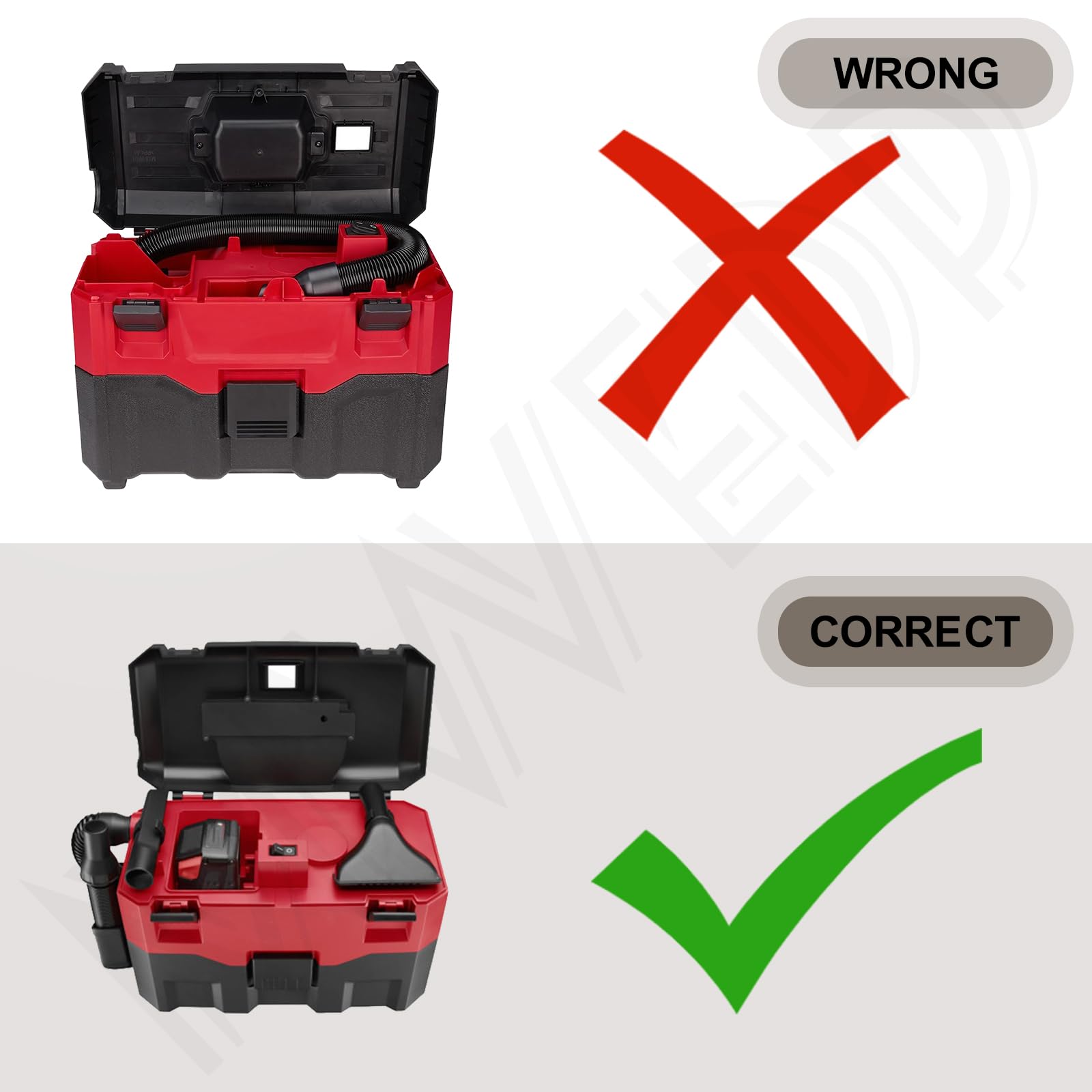 MWEDP 14-37-0160 kit boosts compatibility across Milwaukee vacuums for add-on versatility.