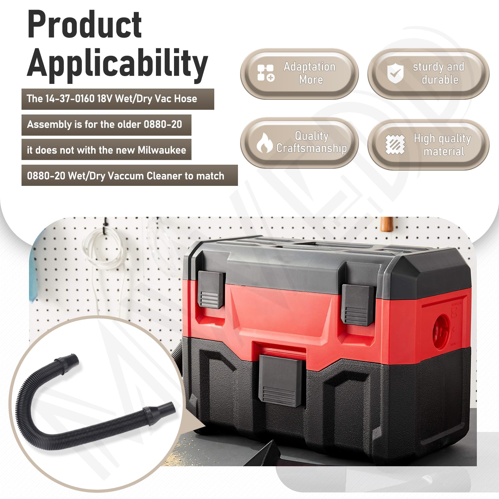 MWEDP reinforced bend-capacity hose resists kinking for longer tool life.