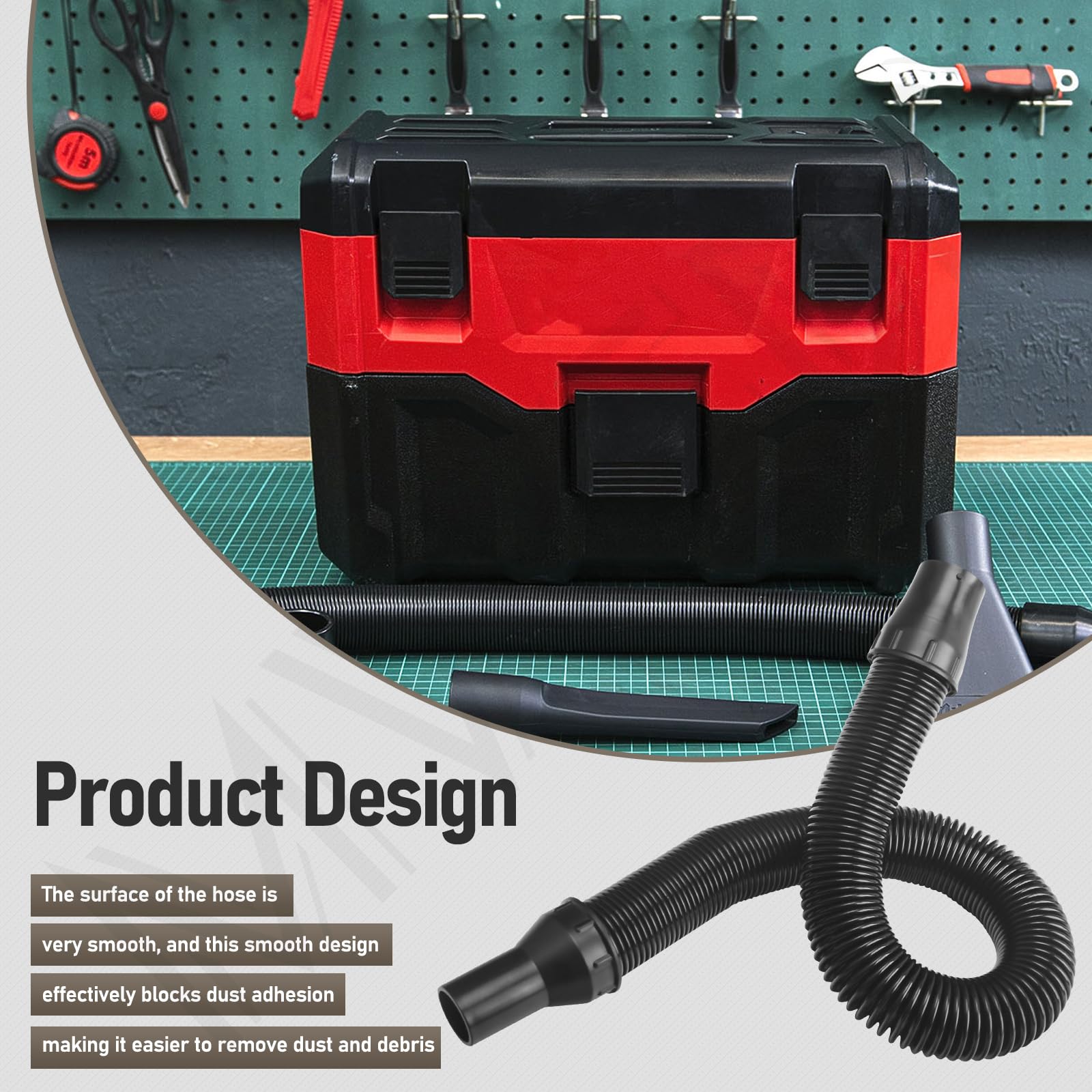 MWEDP rubber-wrapped middle section enhances flexibility and stretch.
