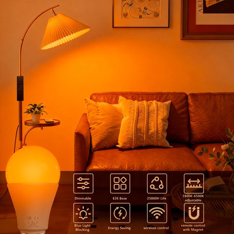 MXhme 1800K-6500K adjustable color temperature for versatile mood lighting.