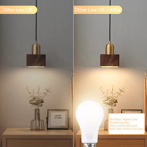 MXhme A19 LED bulb with E26 base fits standard fixtures