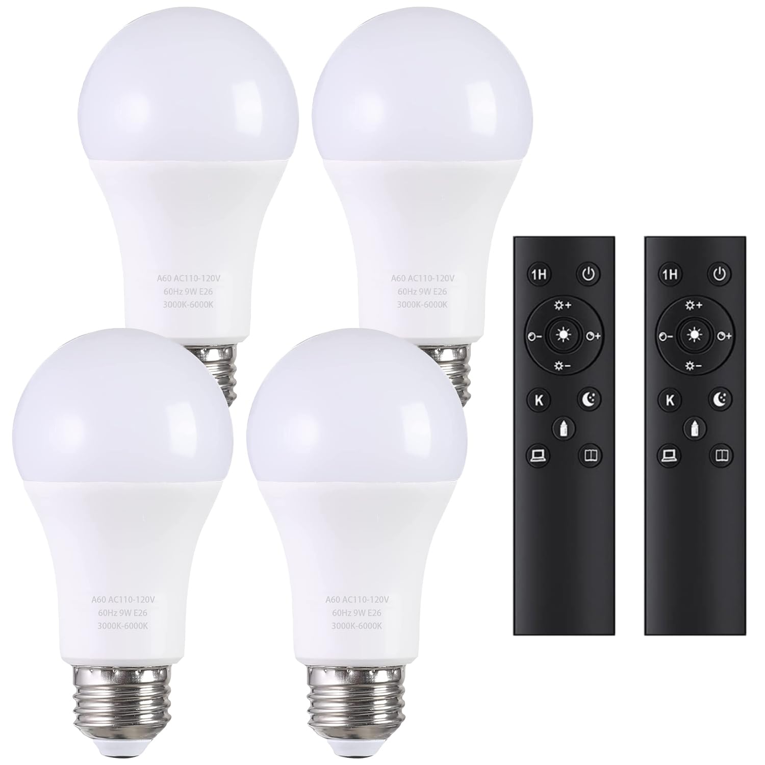 MXhme A19 LED bulb with magnetic remote control for easy lighting adjustments