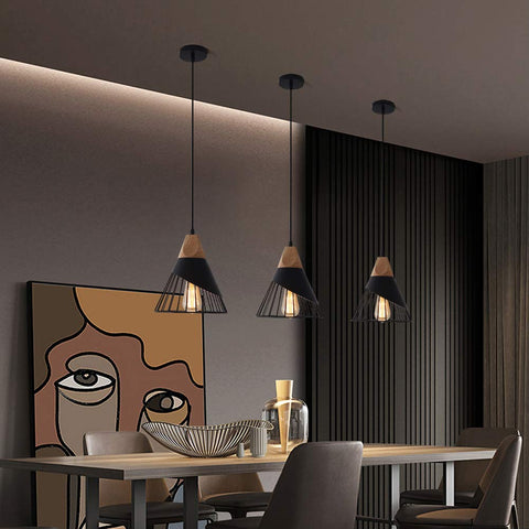 Mxsaoud hallway pendant light accentuating entryway with industrial charm