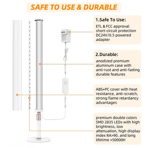 MY BEAUTY LIGHT 24V power supply ensures safe, reliable operation.