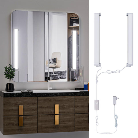 MY BEAUTY LIGHT angle adjustable vanity light on mirror for even makeup illumination