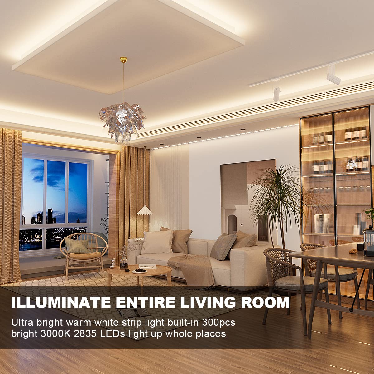 MY BEAUTY LIGHT LED strip warm white adhesive backside ready for secure installation