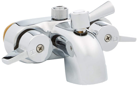 My PlumbingStuff B3100 chrome-finish faucet on a clawfoot tub with lasting shine