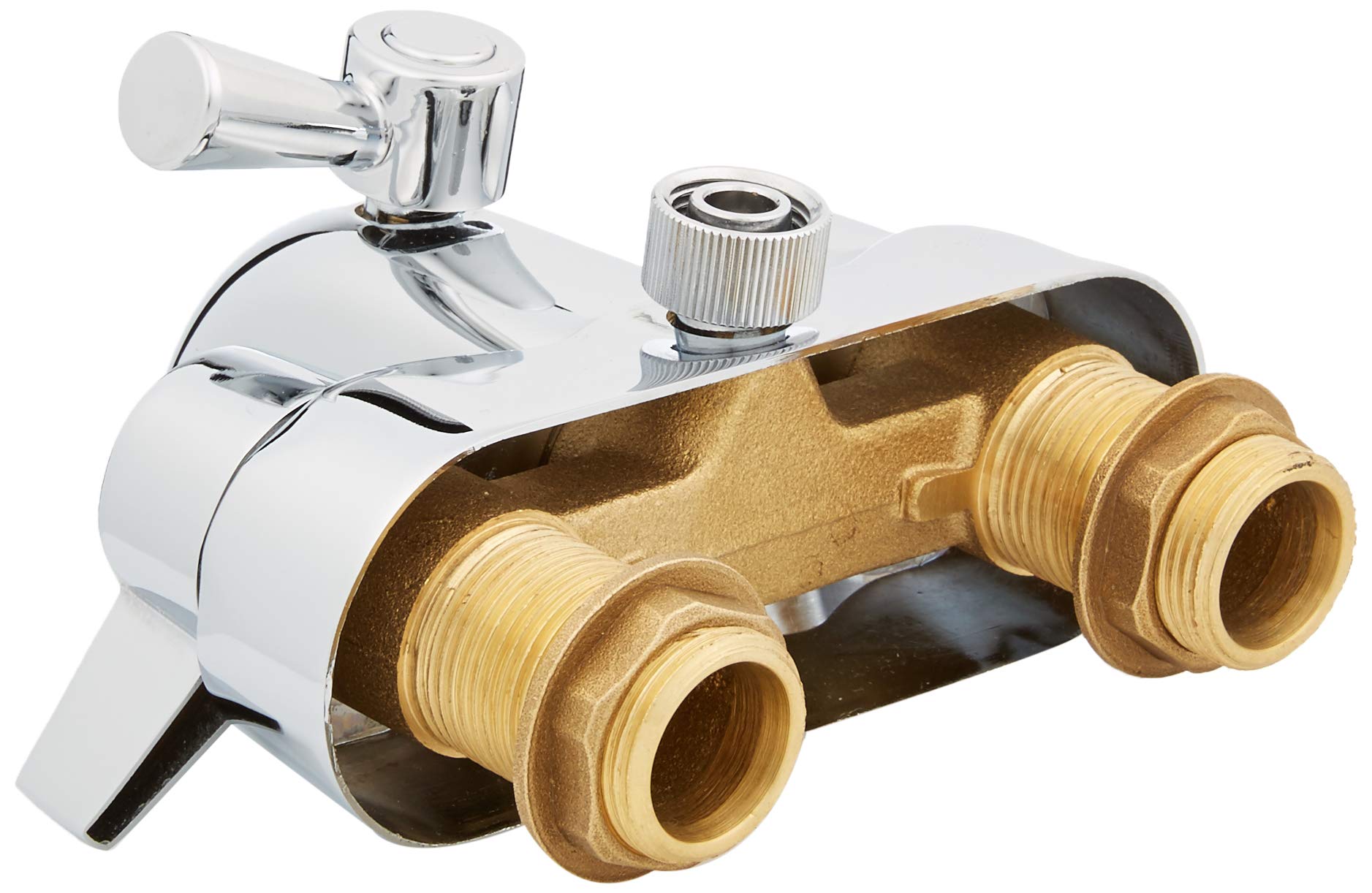 Two-handle operation of My PlumbingStuff B3100 for precise hot and cold control