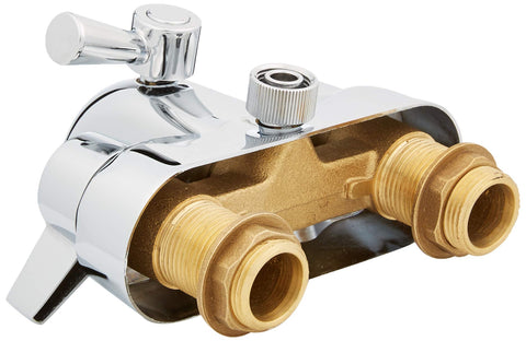 Two-handle operation of My PlumbingStuff B3100 for precise hot and cold control