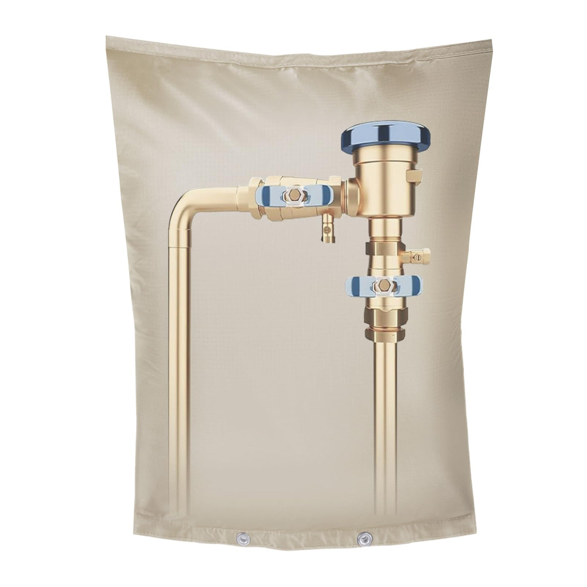 MY RUSTIC backflow preventer insulation cover protects against winter freezes.