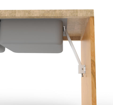 MY RUSTIC galvanized finish protects against corrosion in busy kitchen environments