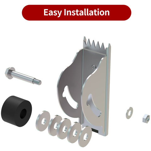 MY RUSTIC replacement feet install easily with hardware on most aluminum ladders.