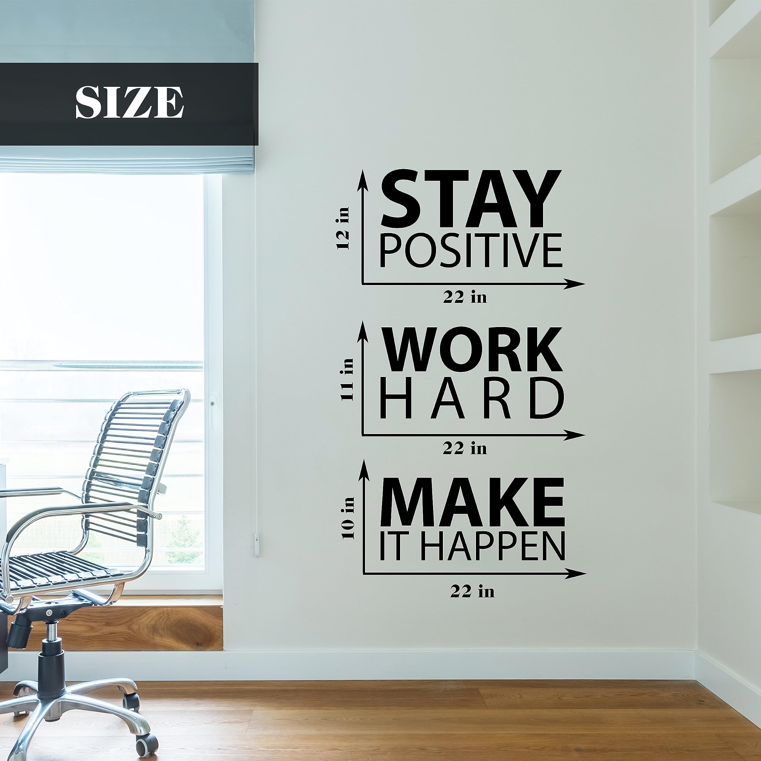 My Vinyl Story Inspirational quote wall art enhances living room ambiance