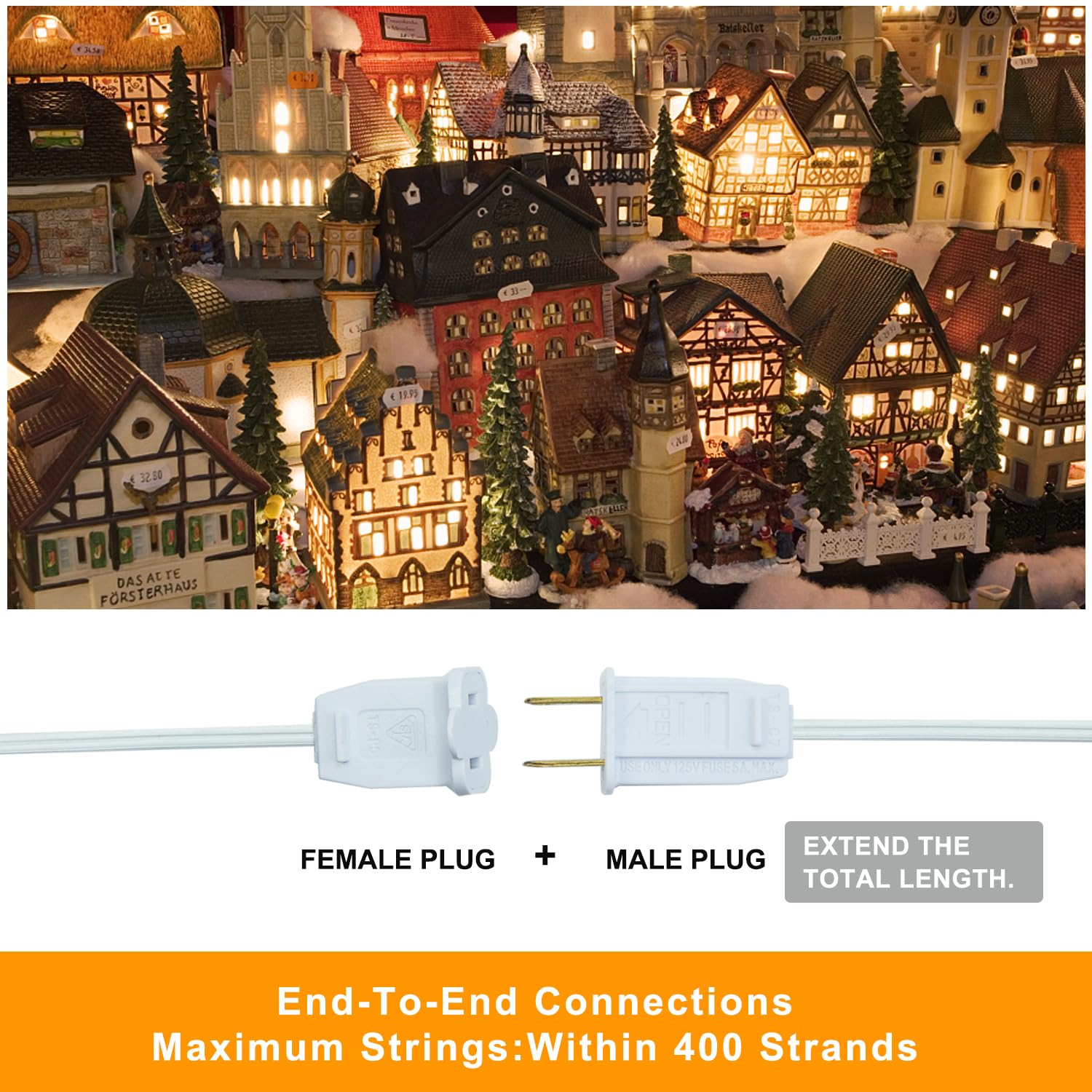 MYEMITTING 360-degree rotary on/off switch for convenient plug-side control.