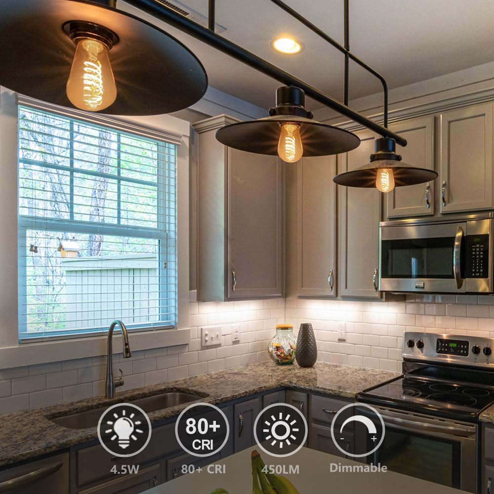 MYEMITTING shatterproof plastic Edison bulbs for safer homes