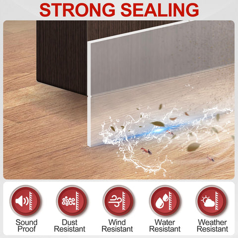 MYFAMIREA 20ft draft seal roll ready to cover long door edges