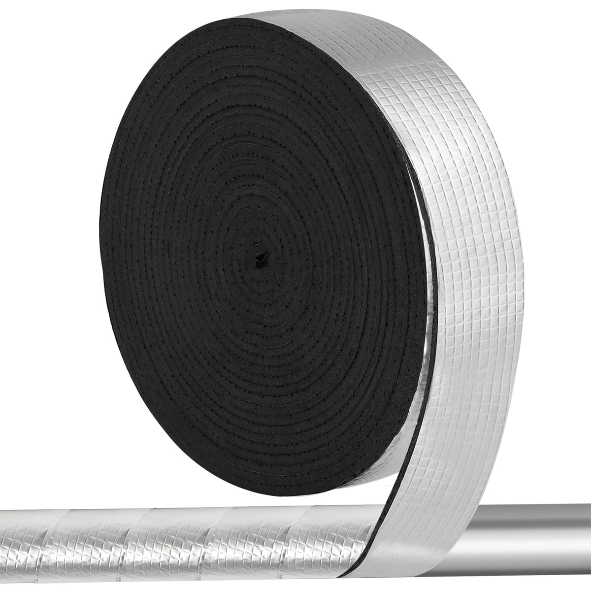MYFAMIREA 3in x 33ft outdoor pipe insulation wrap protects outdoor lines against seasonal temperature changes.