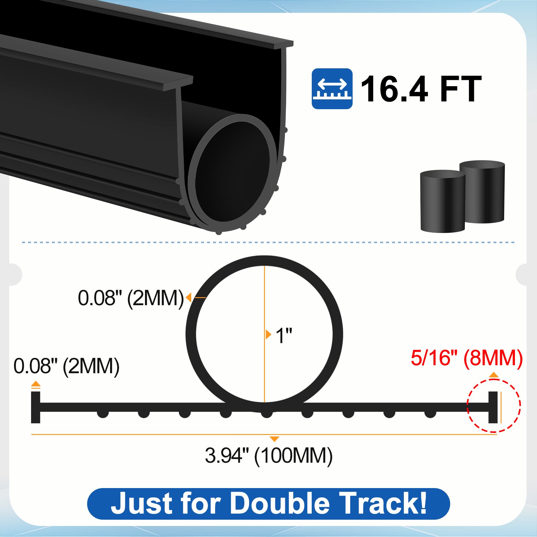 MYFAMIREA universal U+O ring buffering sealing protects interior from wind and noise.
