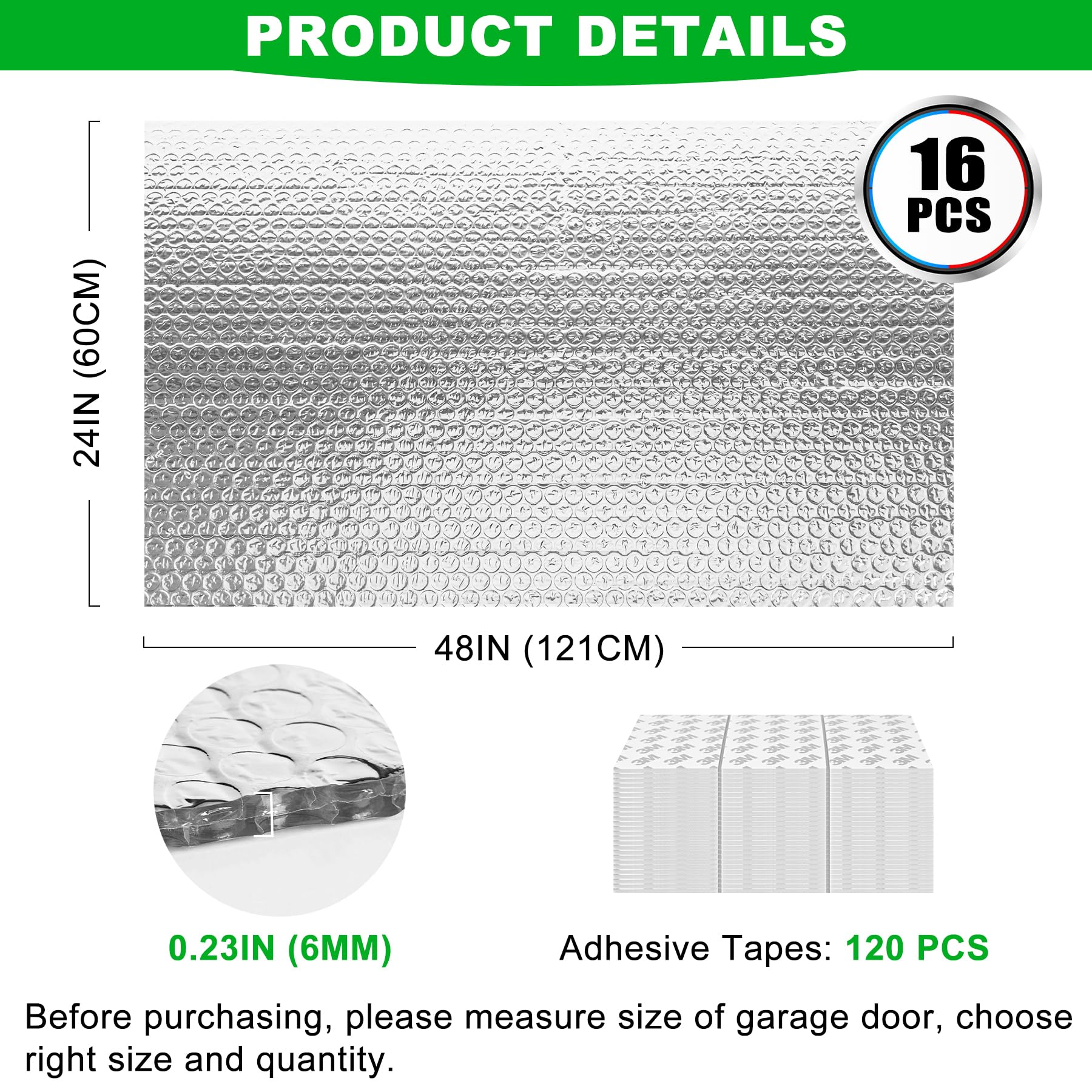 MYFAMIREA 6mm thick insulation layer reduces heat transfer and increases comfort.