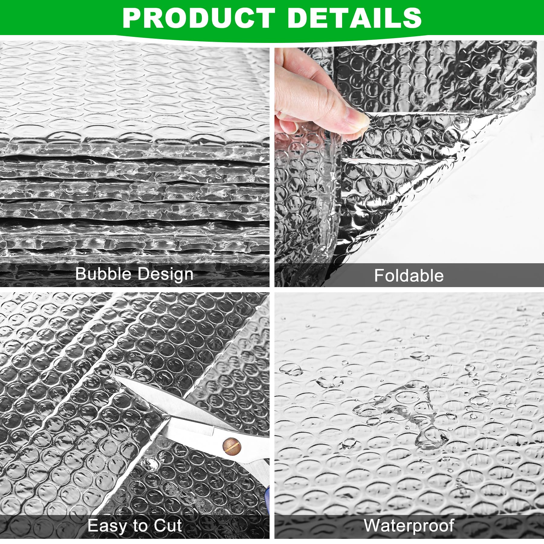 MYFAMIREA aluminized film surface provides durable, odorless insulation with long-lasting performance.