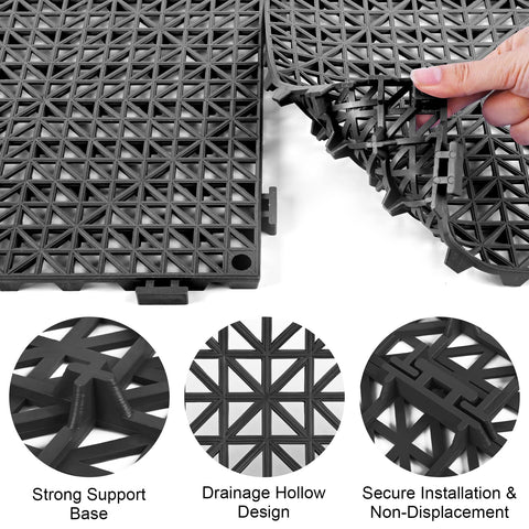MYFAMIREA cuttable floor mats fit any space with scissors.