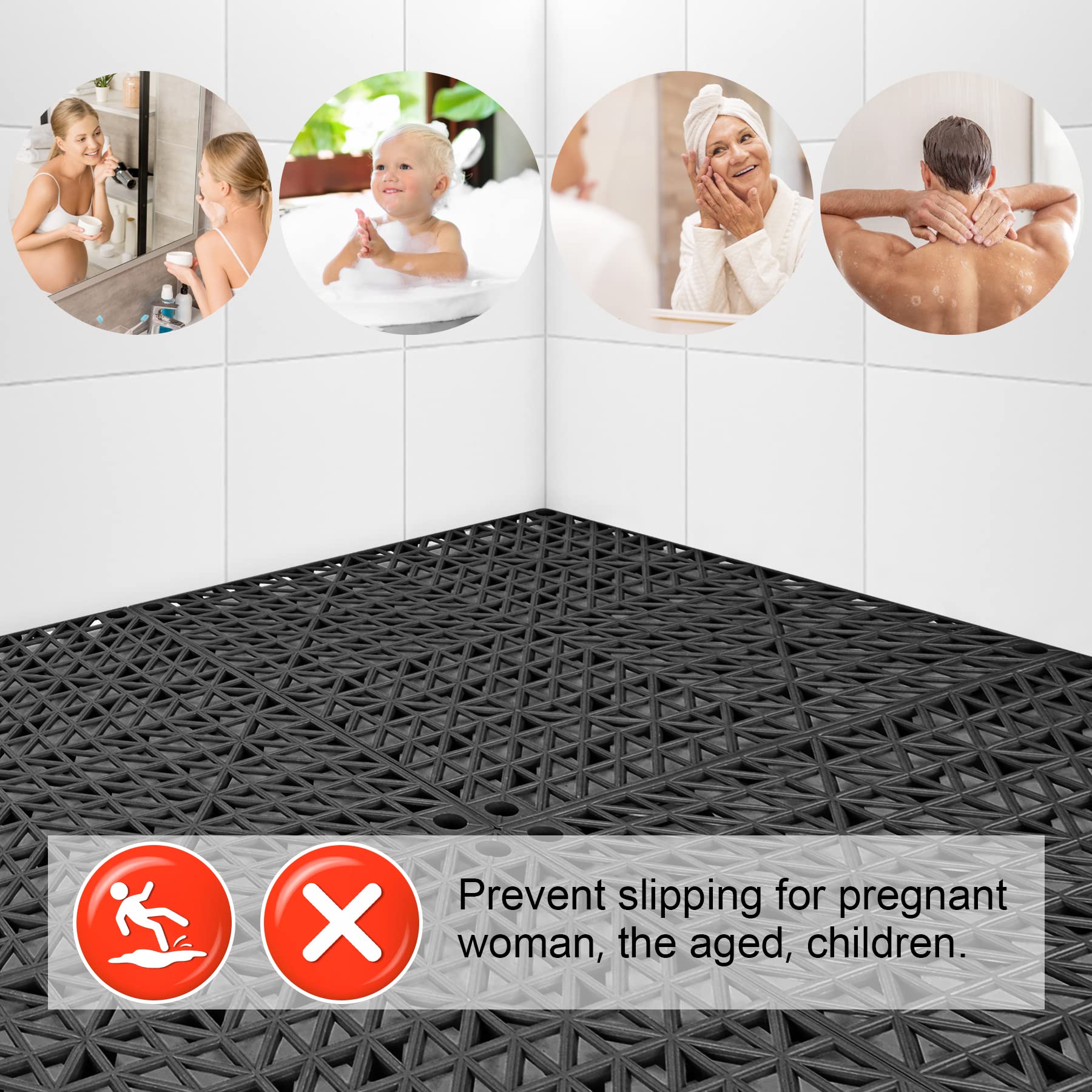 MYFAMIREA durable PVC tiles resist sun, wind, and rain for long-lasting use.