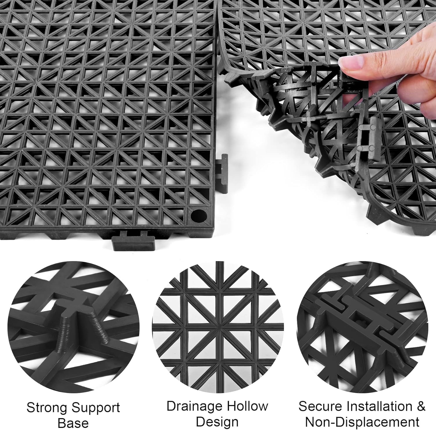 MYFAMIREA mesh hollow design simplifies cleaning after outdoor use.