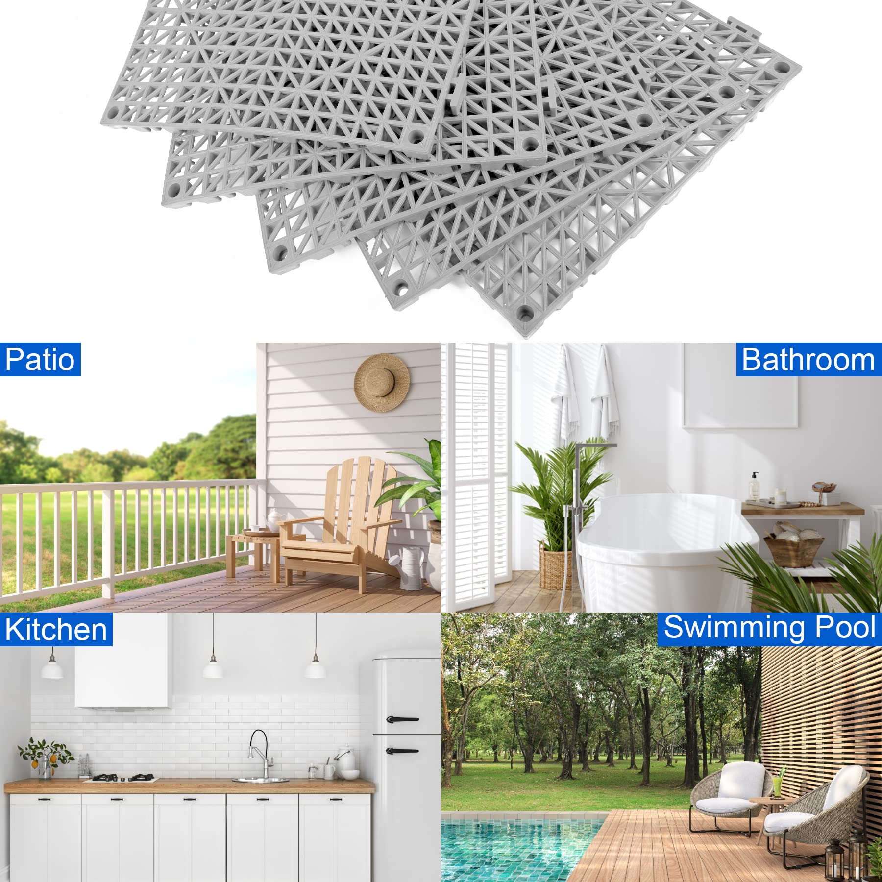 MYFAMIREA edge-snapped cushions create a customizable floor surface.