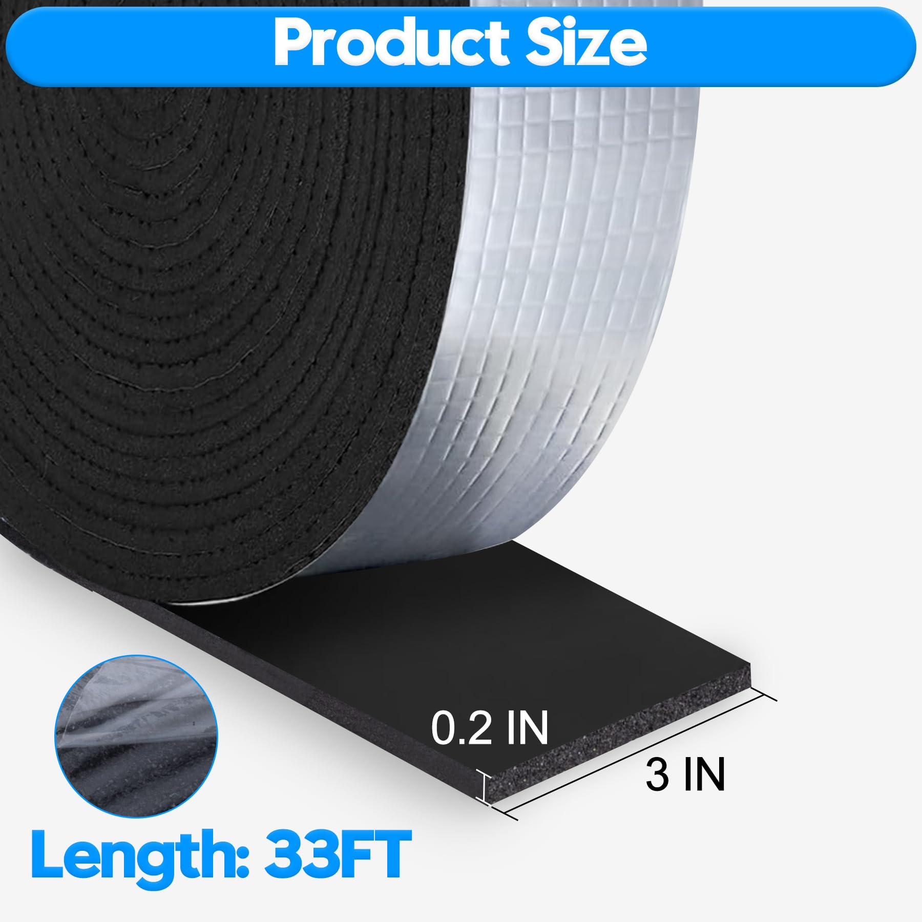 MYFAMIREA pipe insulation foam tape adheres to pipes for improved heat retention.
