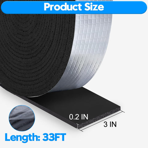 MYFAMIREA pipe insulation foam tape adheres to pipes for improved heat retention.