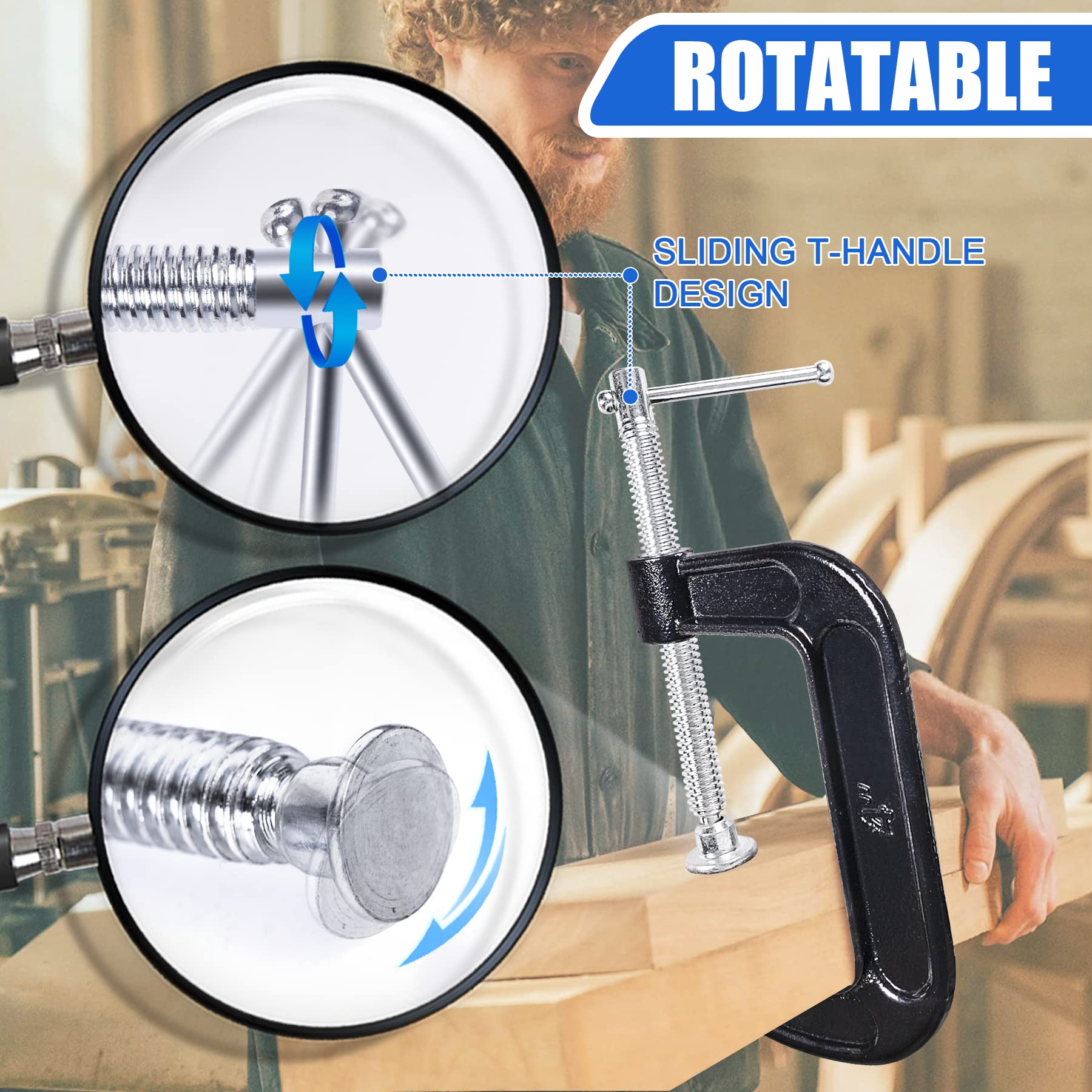 MYFAMIREA T-handle sliding bar provides steady torque and control.