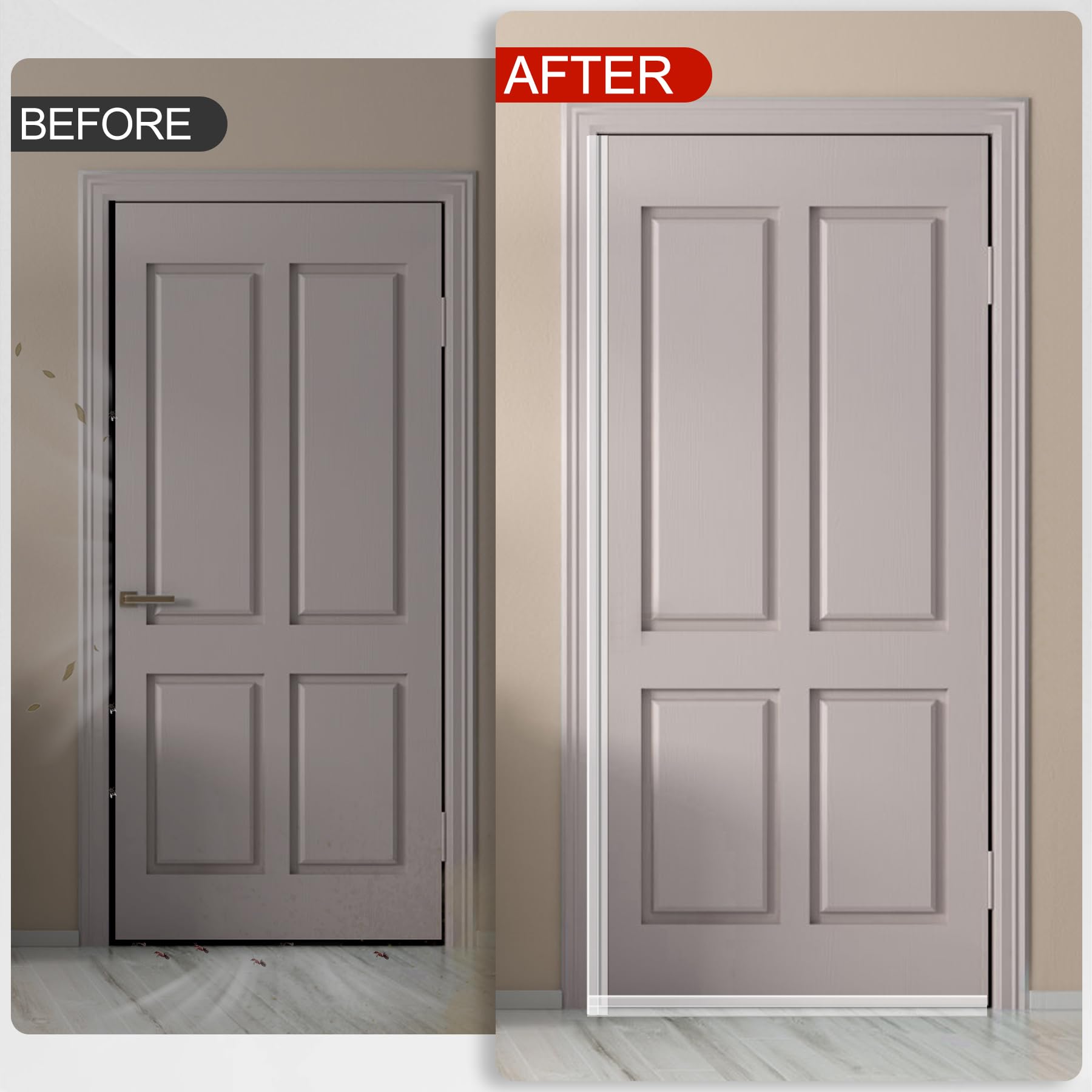 MYFAMIREA windows and doors seal in use reduces drafts and dust