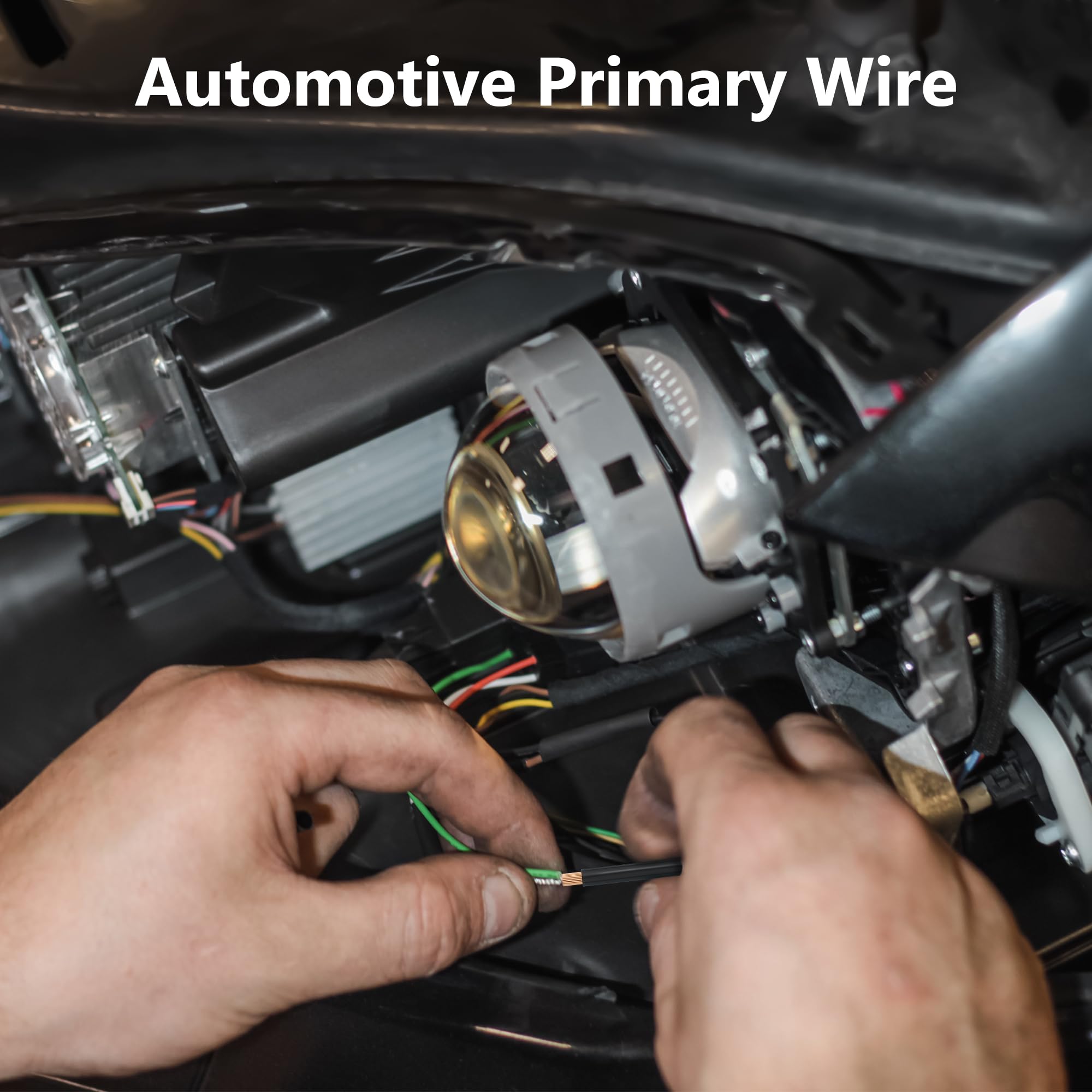 Mygatti 12 AWG green wire 25 ft, easy routing in dashboards