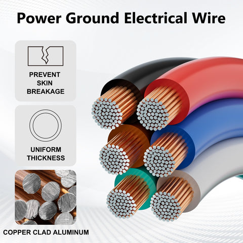 Mygatti 12 AWG red wire 25 ft, ideal for battery power and security systems