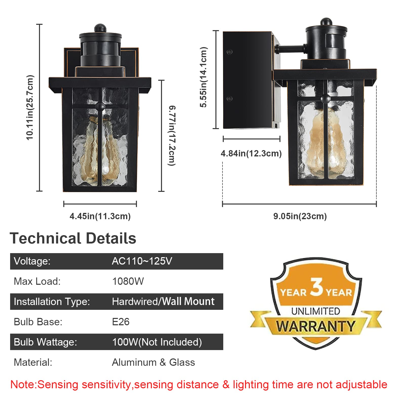 Myhaptim E26 base bulb compatibility for dimmable options.