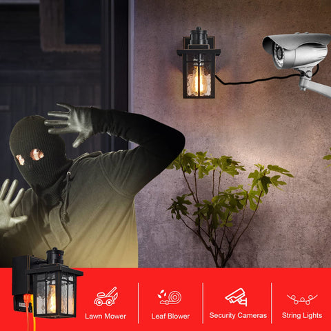 Myhaptim three-mode operation with dusk-to-dawn sensor at entry.