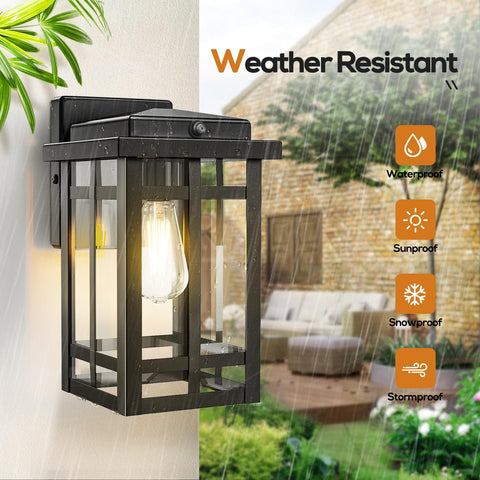 MYHXQ dusk-to-dawn wall light night illumination for outdoor entry.