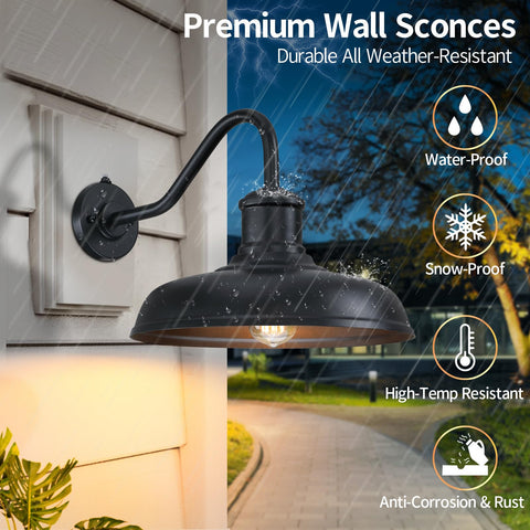 MYHXQ photocell closeup shows automatic dusk-to-dawn sensor