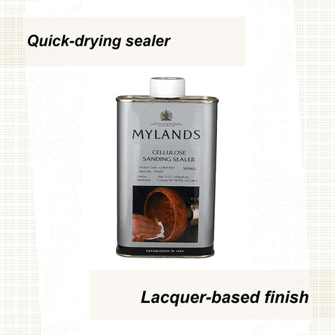 Mylands Cellulose Sanding Sealer brush-application demonstrates smooth base.