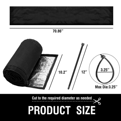 MYLIFESION ac pipe cover outer layer shields sun and rain