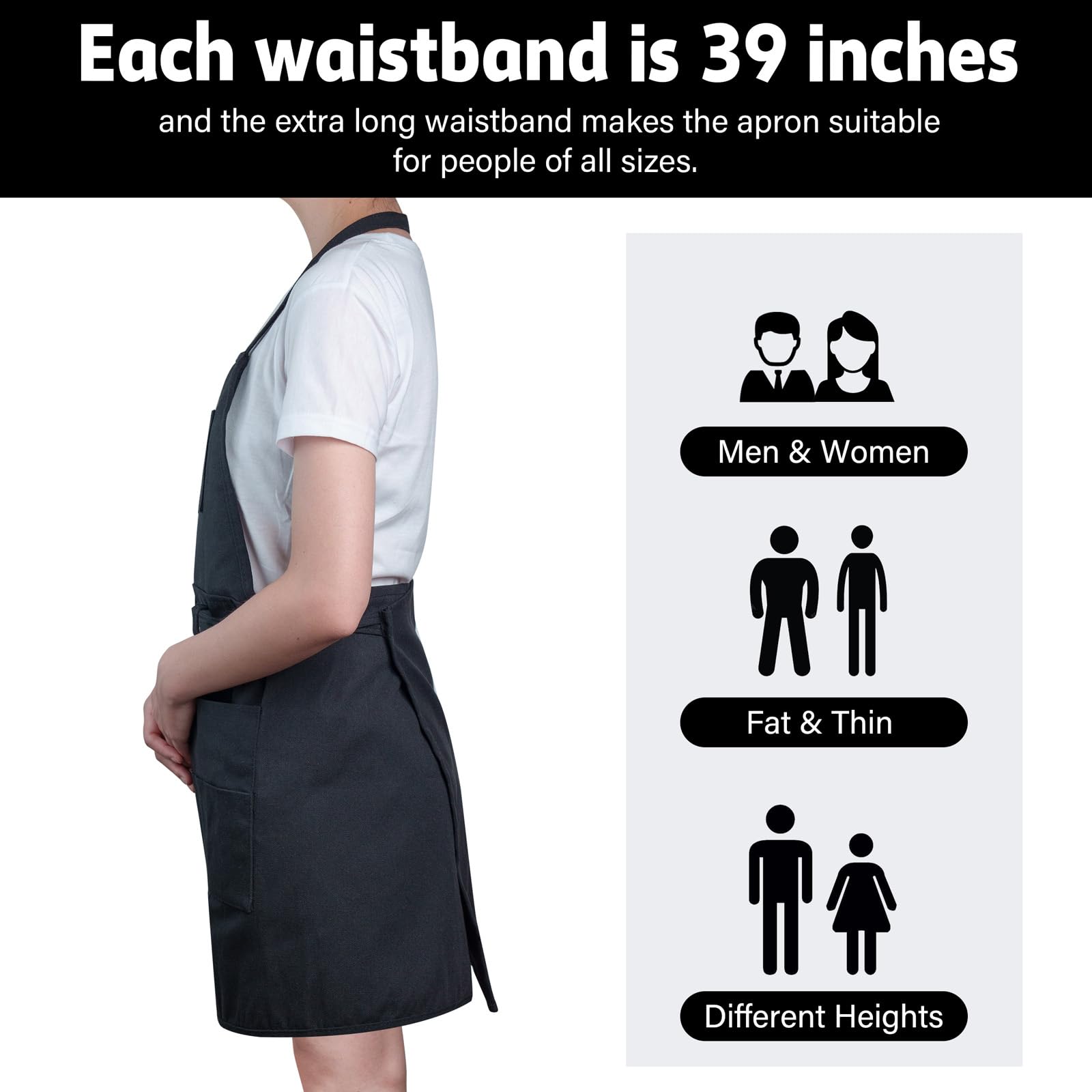 MyLifeUNIT artist apron adjustable neck-strap for comfortable sessions.