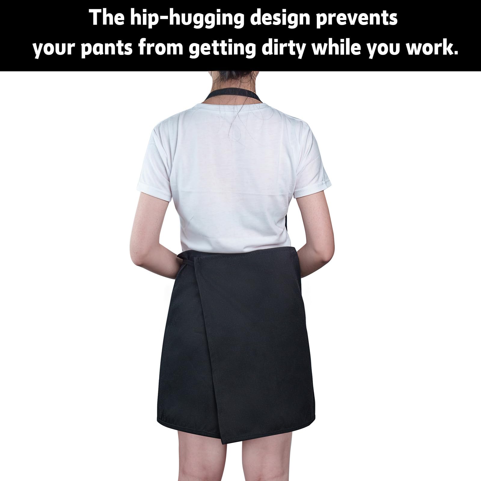 MyLifeUNIT artist apron canvas texture highlights durable, breathable material.