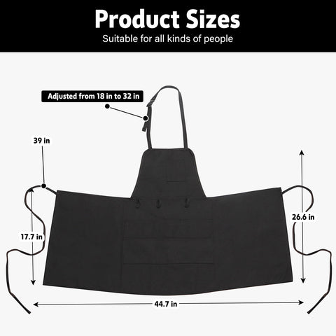 MyLifeUNIT artist apron durable stitching for long workshop use.