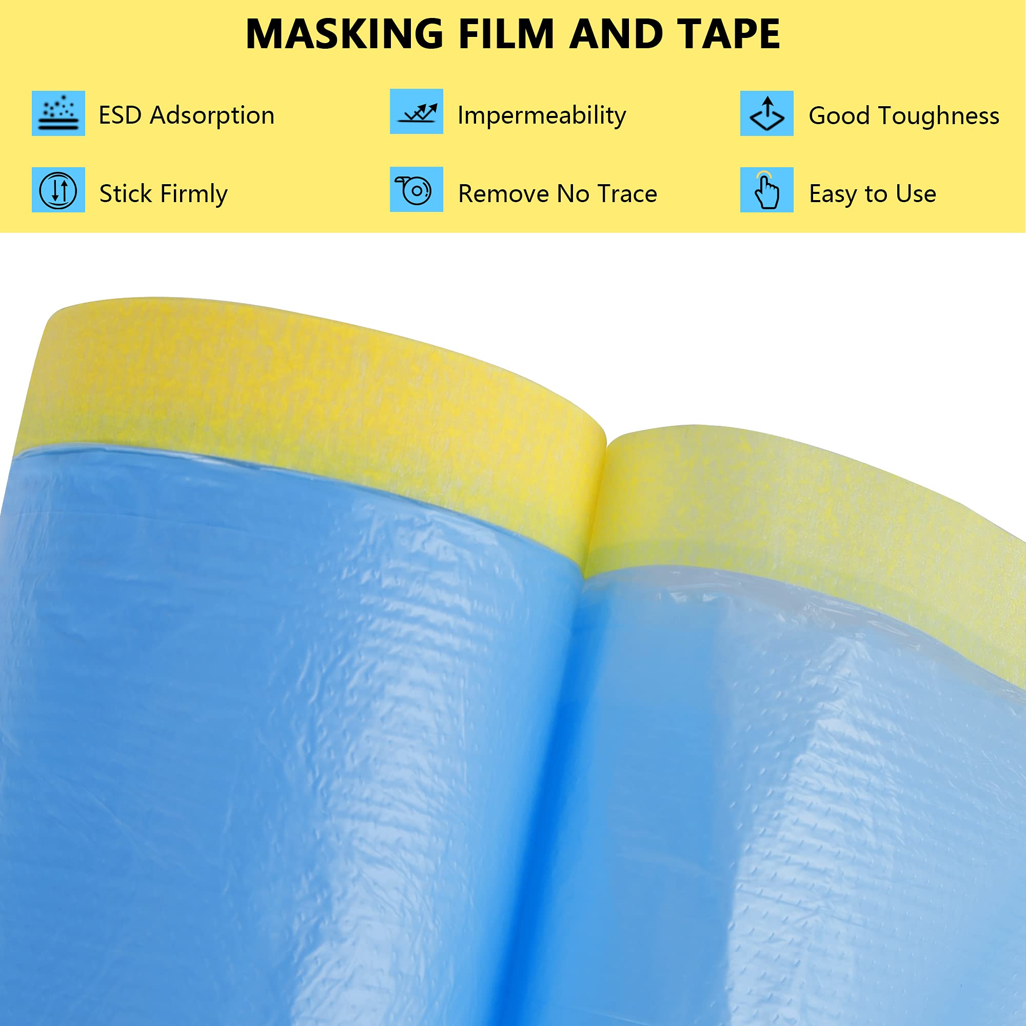 MyLifeUNIT masking film 22x66 used to guard surfaces from overspray.