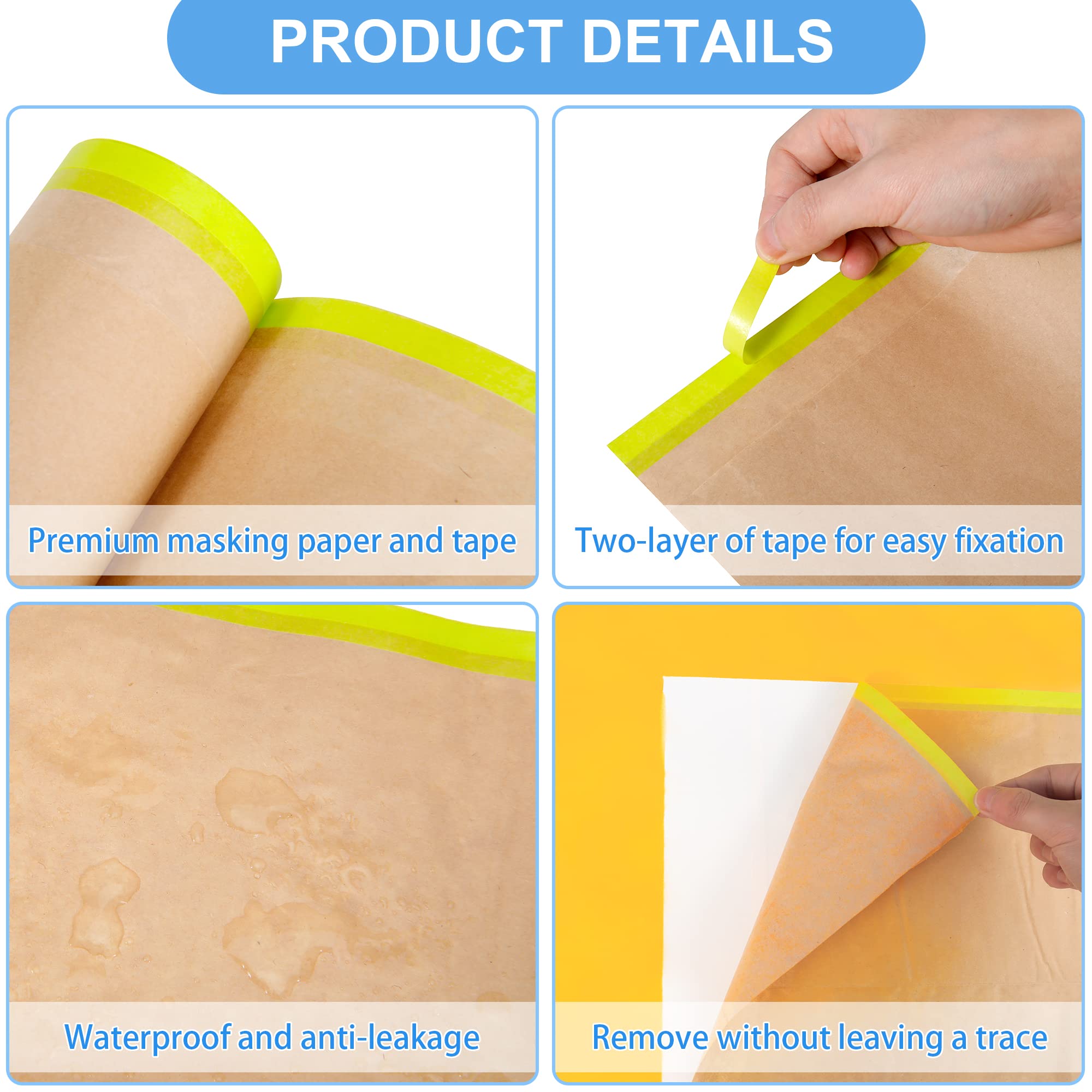 MyLifeUNIT masking paper 12in roll covers doors and panels