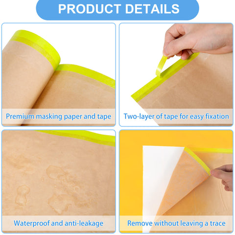 MyLifeUNIT masking paper 12in roll covers doors and panels