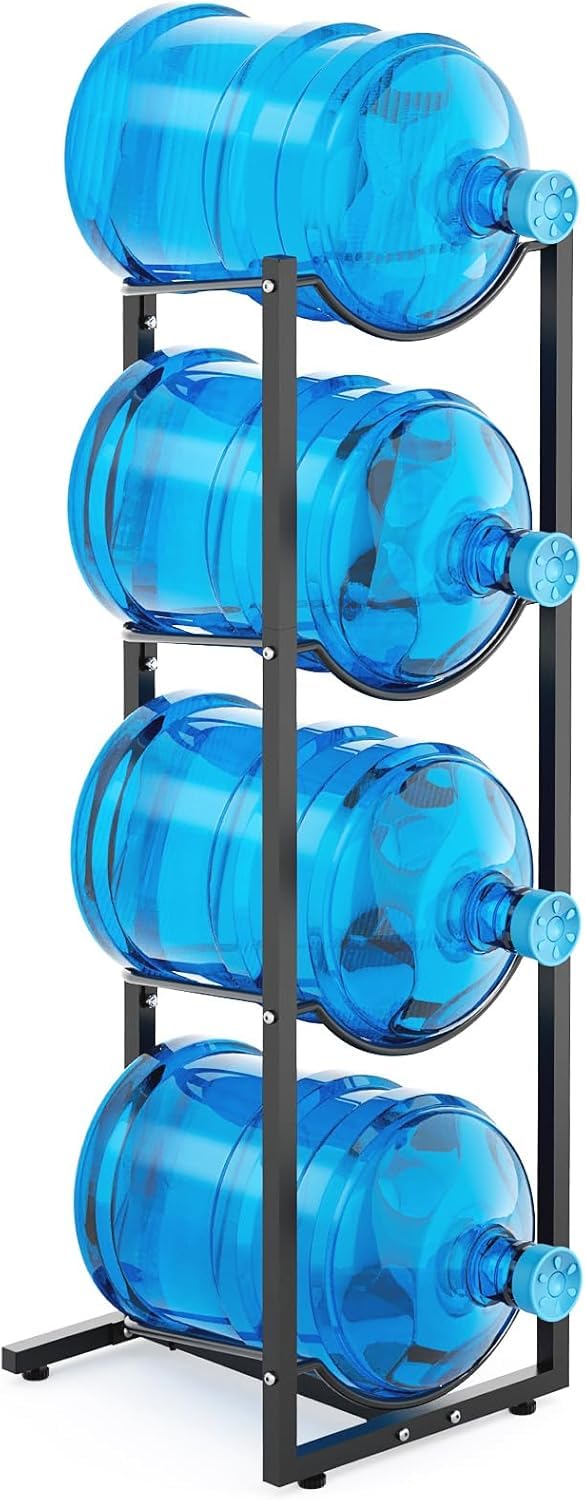 MYLOLF 5-gallon water jug stand front view for space-saving organization.
