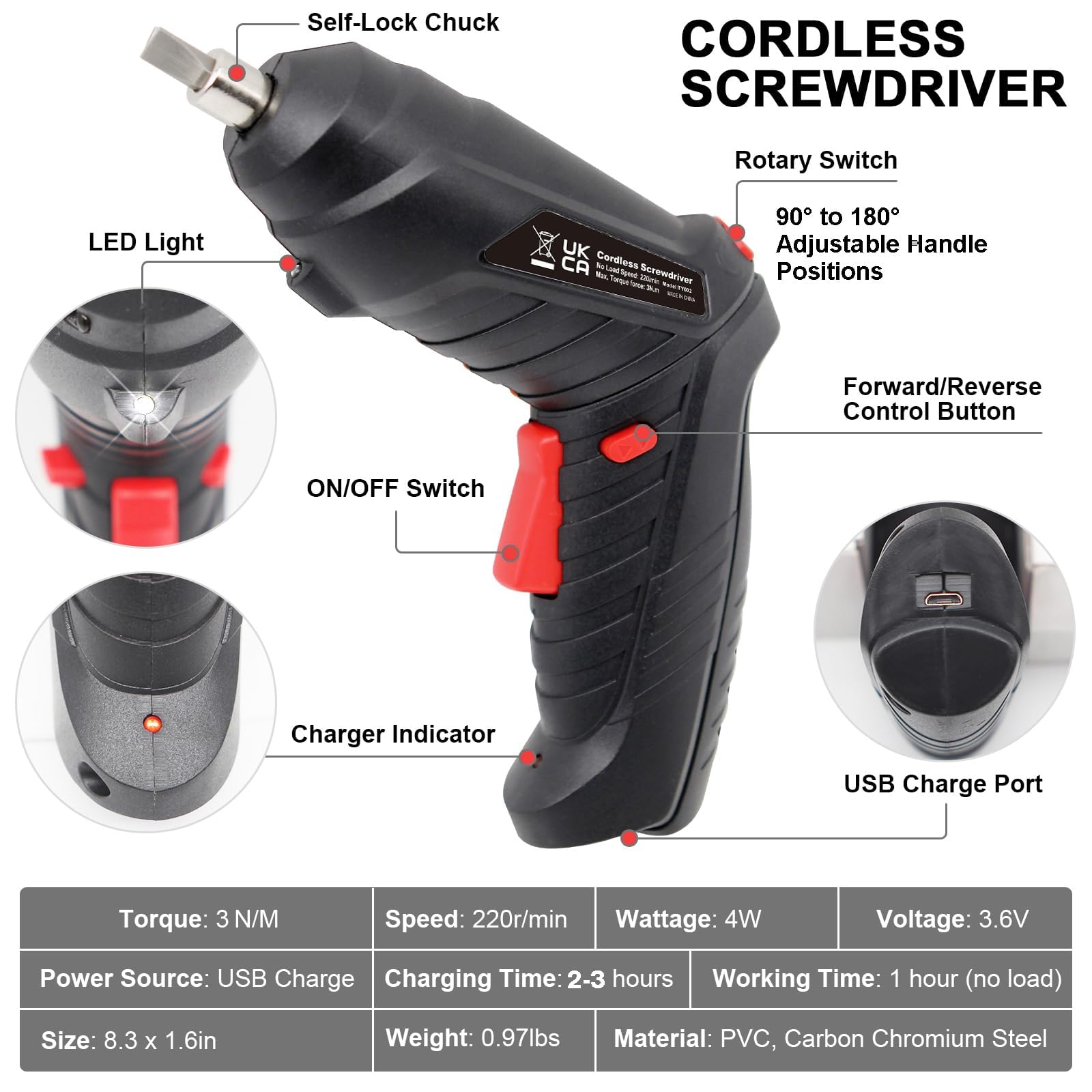 MYMULIKE compact cordless design offers comfortable grip for one-handed use.