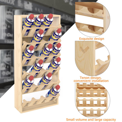 MYOYAY pine wood construction offers durable, polished storage.