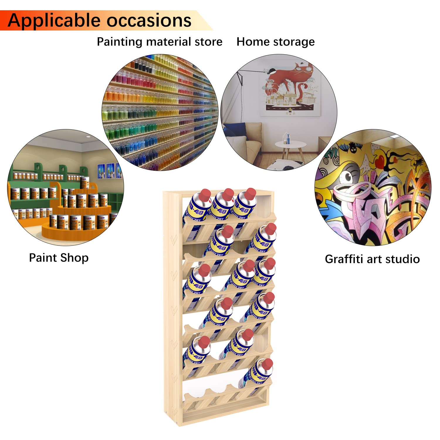 Wall-mounted design shows space-saving rack ideal for workshops.